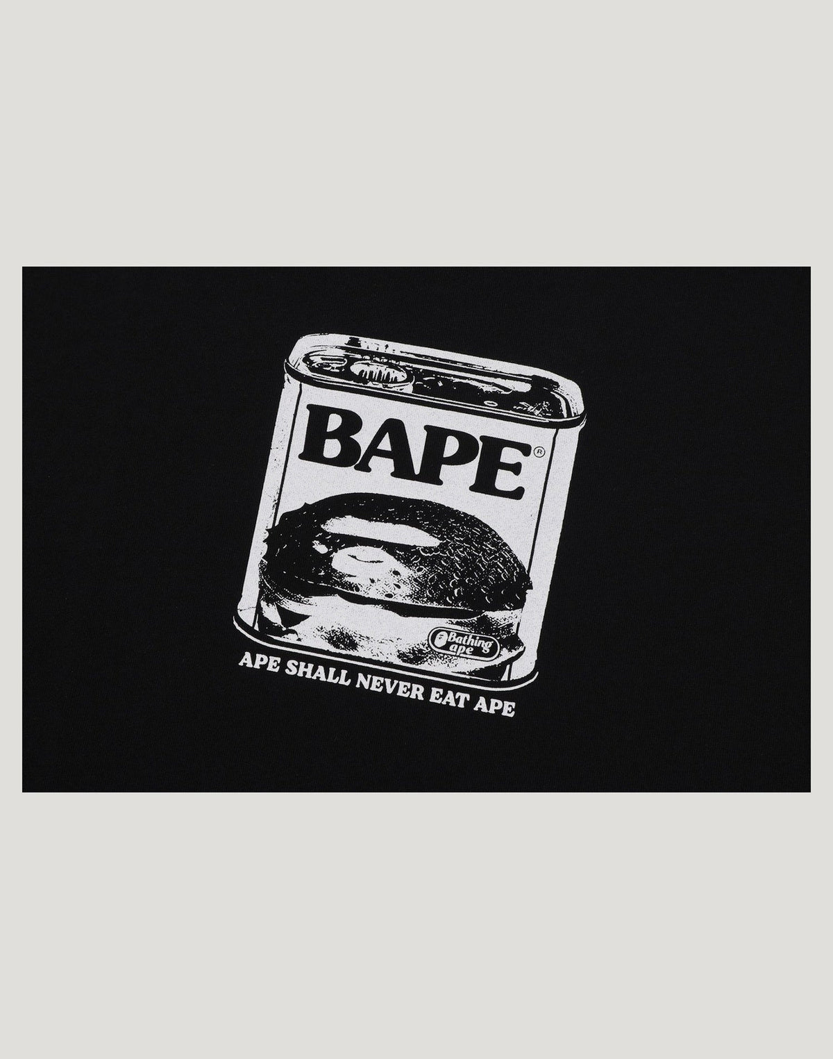 CAN FOOD BAPE LOGO RELAXED FIT TEE MENS