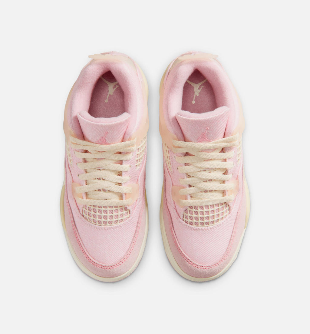Air Jordan 4 Retro Pink Pearl and Iced Carmine Preschool Sneakers