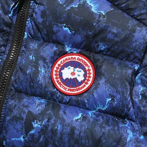 Canada Goose Navy Blue Camo Print Packable Down Jacket