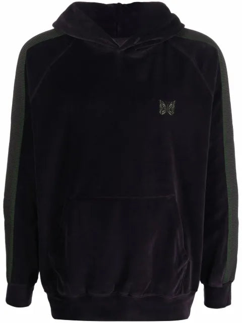 Needles logo embroidered hoodie