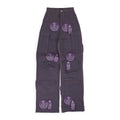 Purple Dual Patch Pocket Cargo Pants