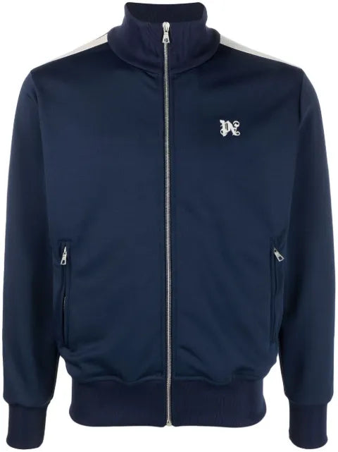 Palm Angels logo-embroidered track jacket