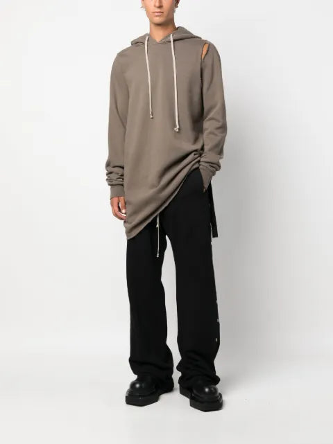 Rick Owens DRKSHDW cut-out drawstring hoodie