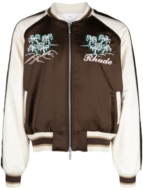 RHUDE Souvenir embroidered bomber jacket