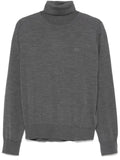 DSQUARED2 logo-embroidered turtleneck sweater