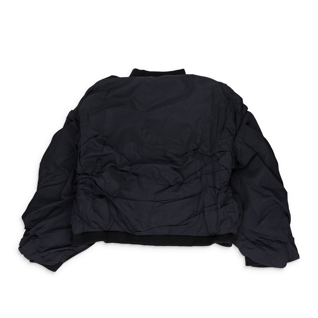 BLACK DRAPED BOMBER