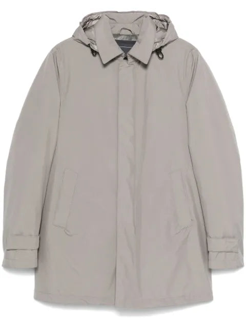Herno detachable-hood jacket