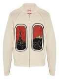 Kenzo eiffel tower mount fuji wool cardigan
