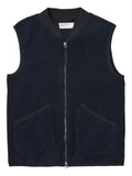 Universal Works zip-front fleece vest