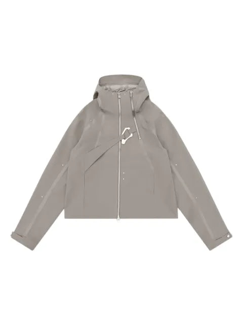 HELIOT EMIL Moire hooded jacket