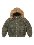 Supreme camouflage-pattern padded jacket