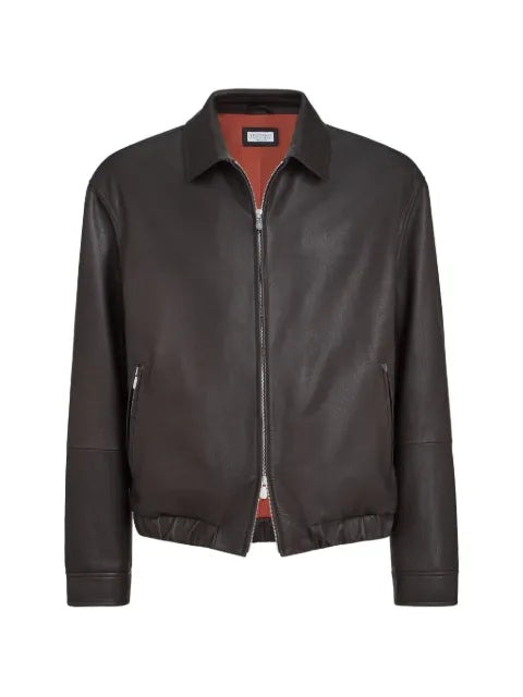 Brunello Cucinelli leather jacket