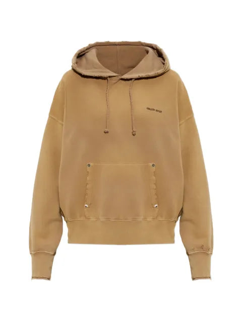 Golden Goose distressed logo-print hoodie