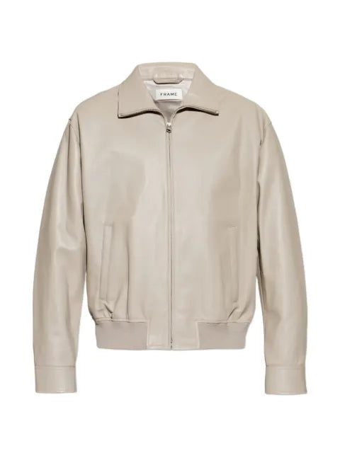 FRAME leather bomber jacket