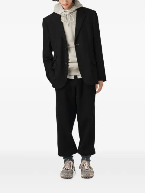 AMI Paris Single breasted straight-fit wool blazer