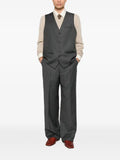 Reveres 1949 pinstripe-pattern buckle-strap gilet