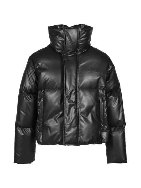MM6 Maison Margiela faux-leather padded high-neck jacket
