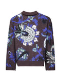 sacai floral-jacquard embroidered jacket