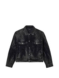 Purple Brand tie-dye denim jacket
