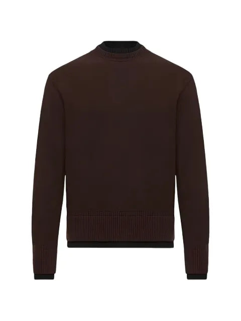 Moncler logo-patch layered-effect sweater