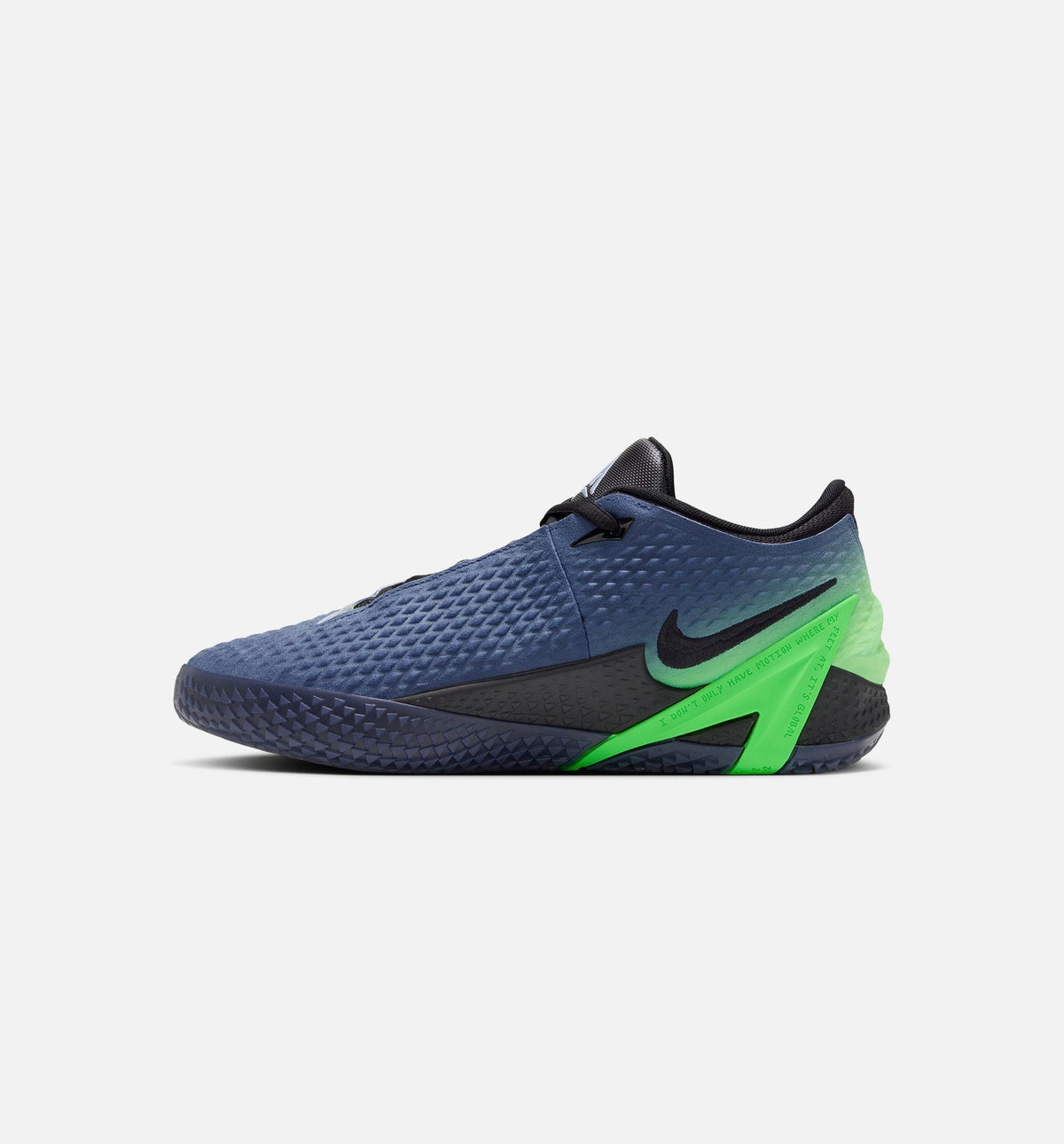 Ja 4 Nightmare Men's Basketball Shoe - Obsidian/Black/Voltage Green/Metallic Silver