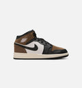 Air Jordan 1 Mid Kids' Shoes - Black/Phantom/Palomino/University Red
