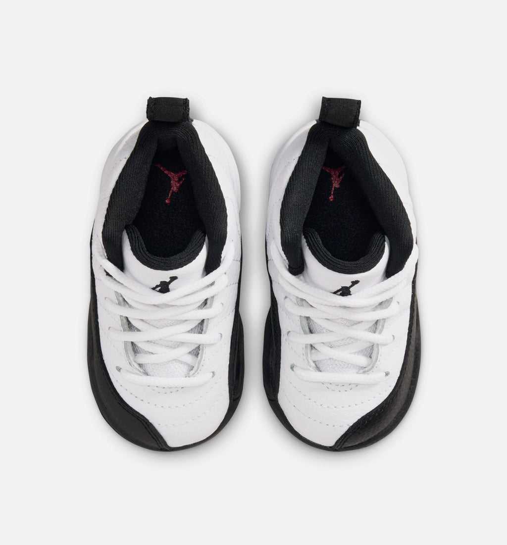 Air Jordan 12 Retro Taxi Baby & Toddler Shoes - White/Black/Yellow