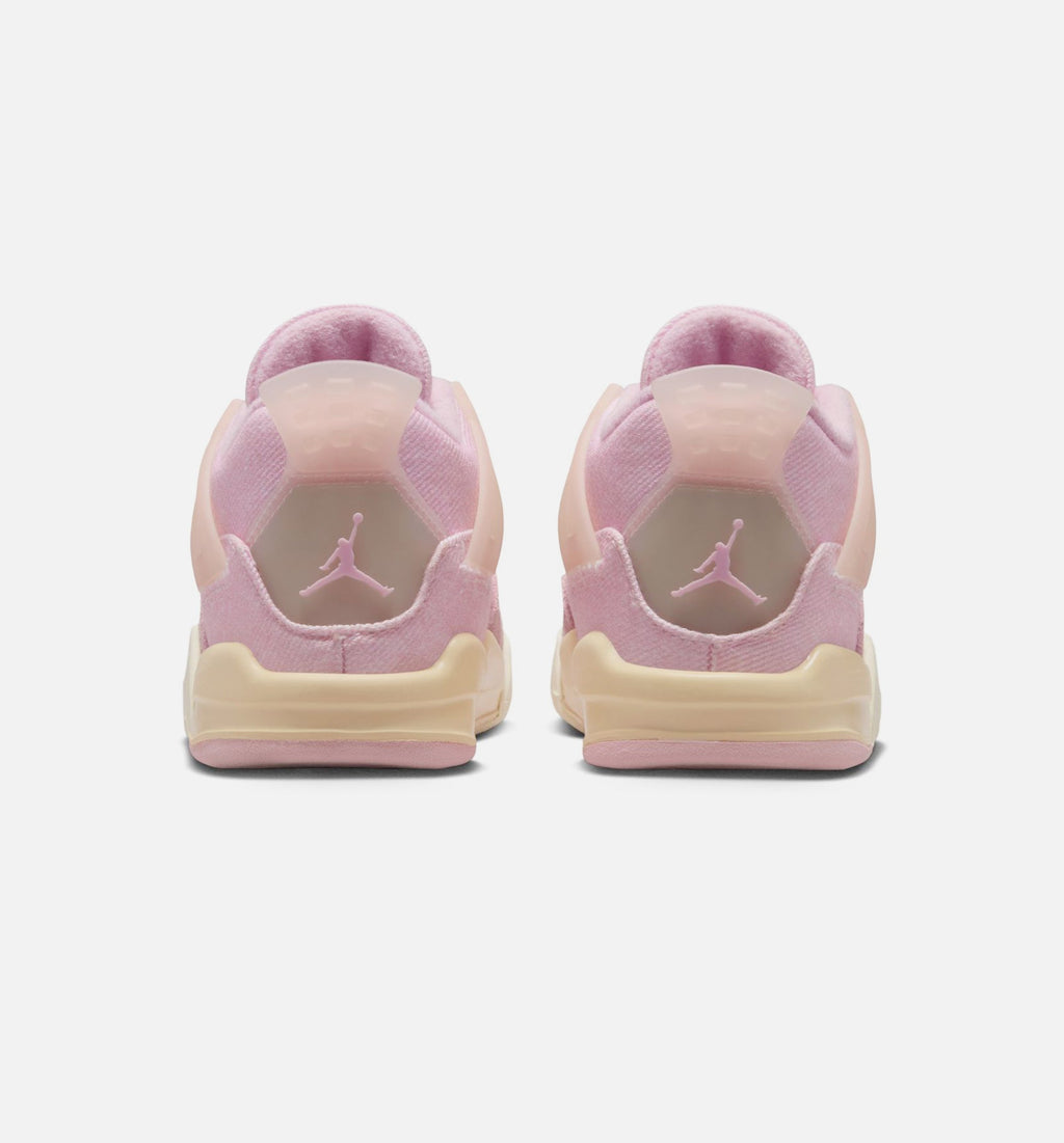 Air Jordan 4 Retro Pink Pearl and Iced Carmine | Infant/Toddler Lifestyle Shoe | Iced Carmine/Coconut Milk/Smoke Grey/Muslin/Pink Foam