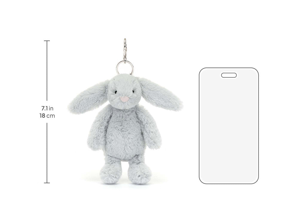 Bashful Silver Bunny Bag Charm