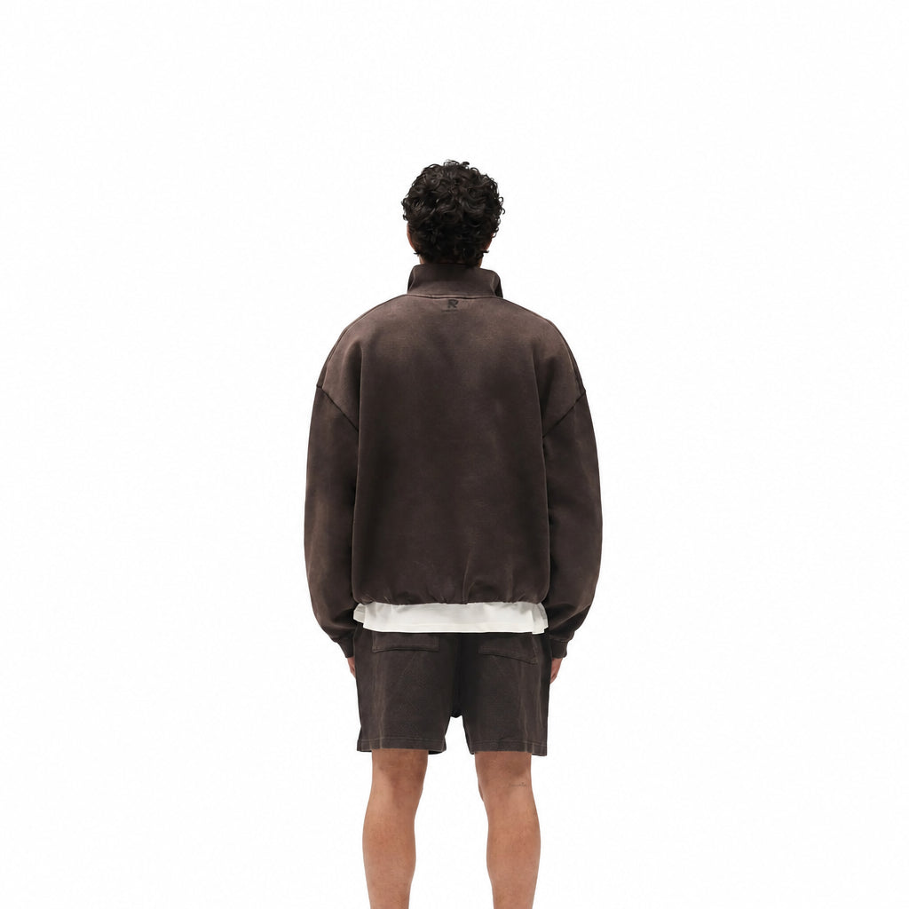 Represent Initial Funnel Neck Quarter Zip Sweatshirt