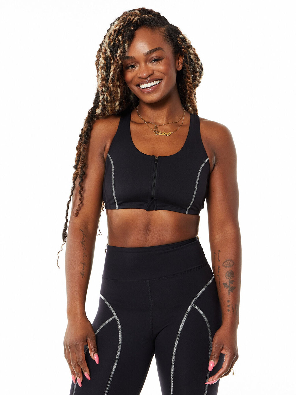 NIGHT TRACK ZIP BRA