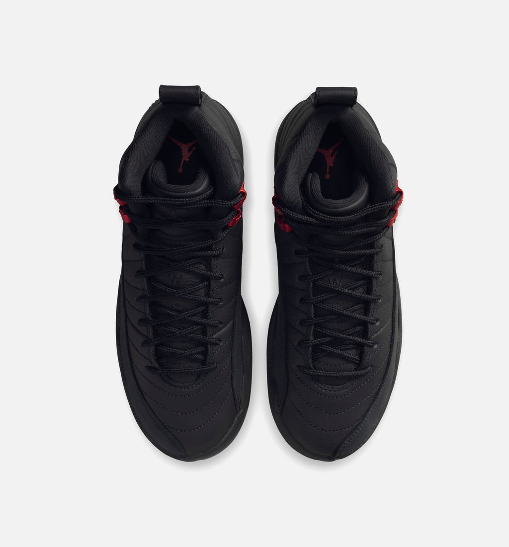 Air Jordan 12 Retro Bloodline Grade School Lifestyle Shoes – Black/Varsity Red
