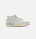 Air Jordan 3 Retro Sail And Jade Aura Men's Sneakers - Sail / Jade Aura / Red