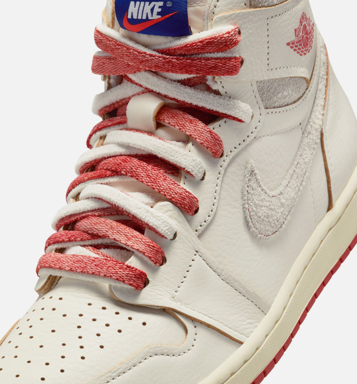 Air Jordan 1 High OG Rare Air Cinnabar Women's Lifestyle Shoes - Sail/Cinnabar/Light Bone
