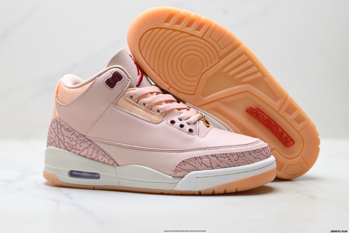 Air Jordan 3 Retro Pink White Gum Sneakers
