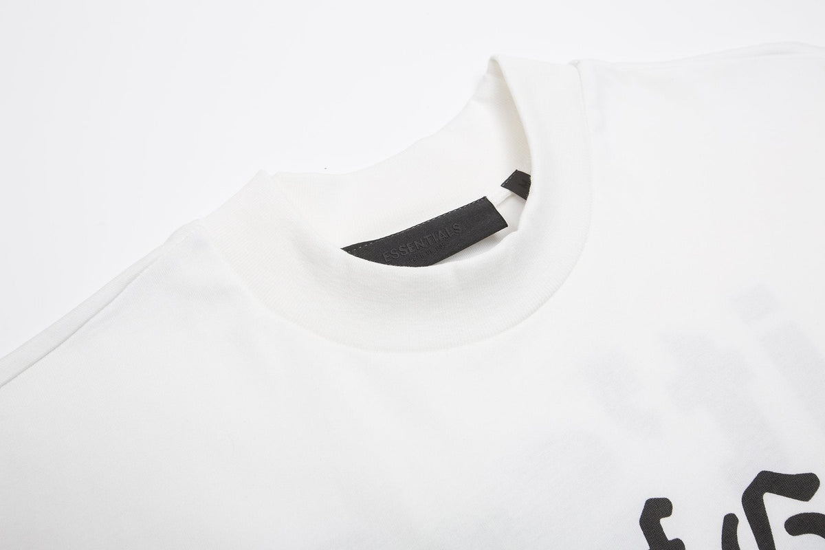 Fear of God Essentials Black College Graphic T-Shirt