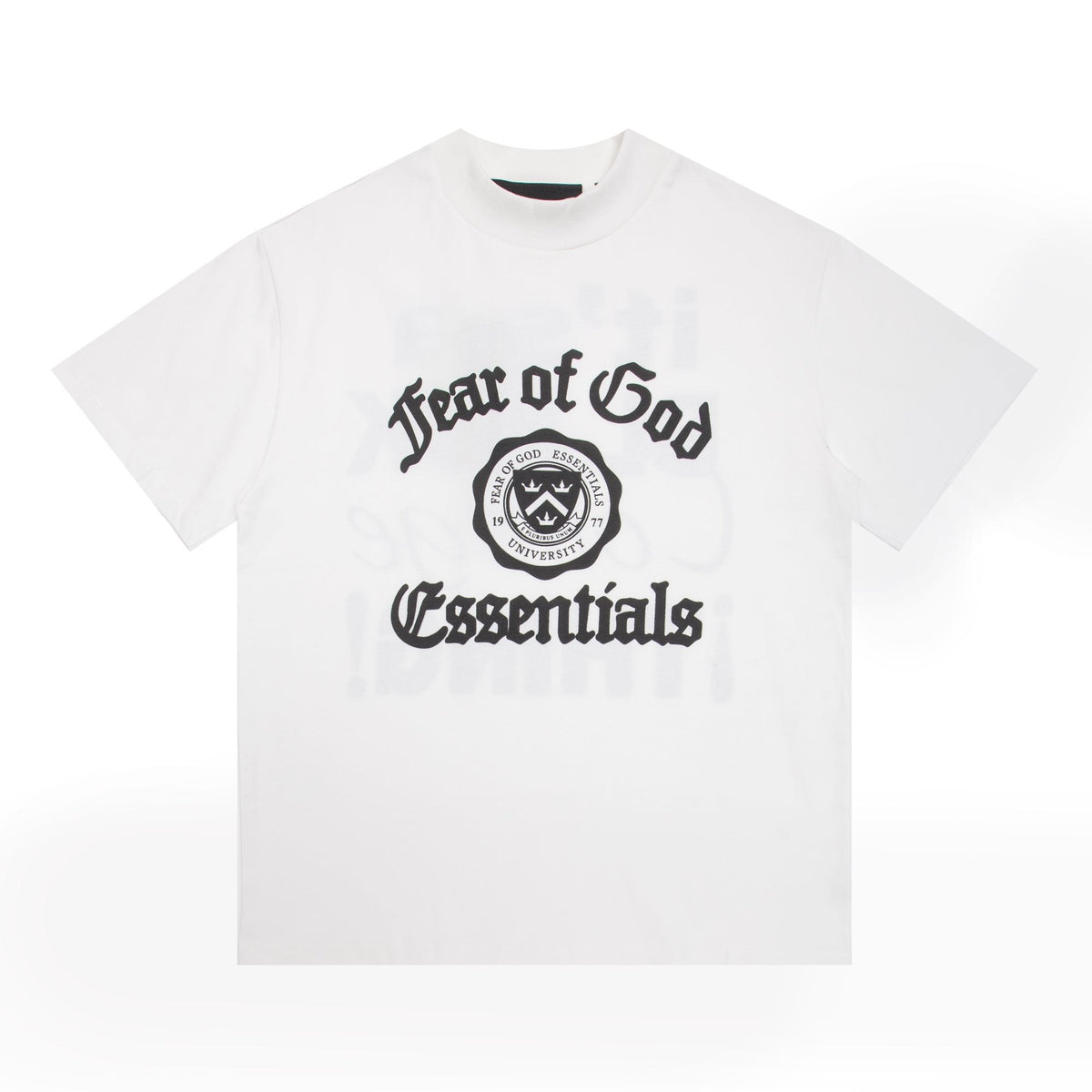 Fear of God Essentials Black College Graphic T-Shirt