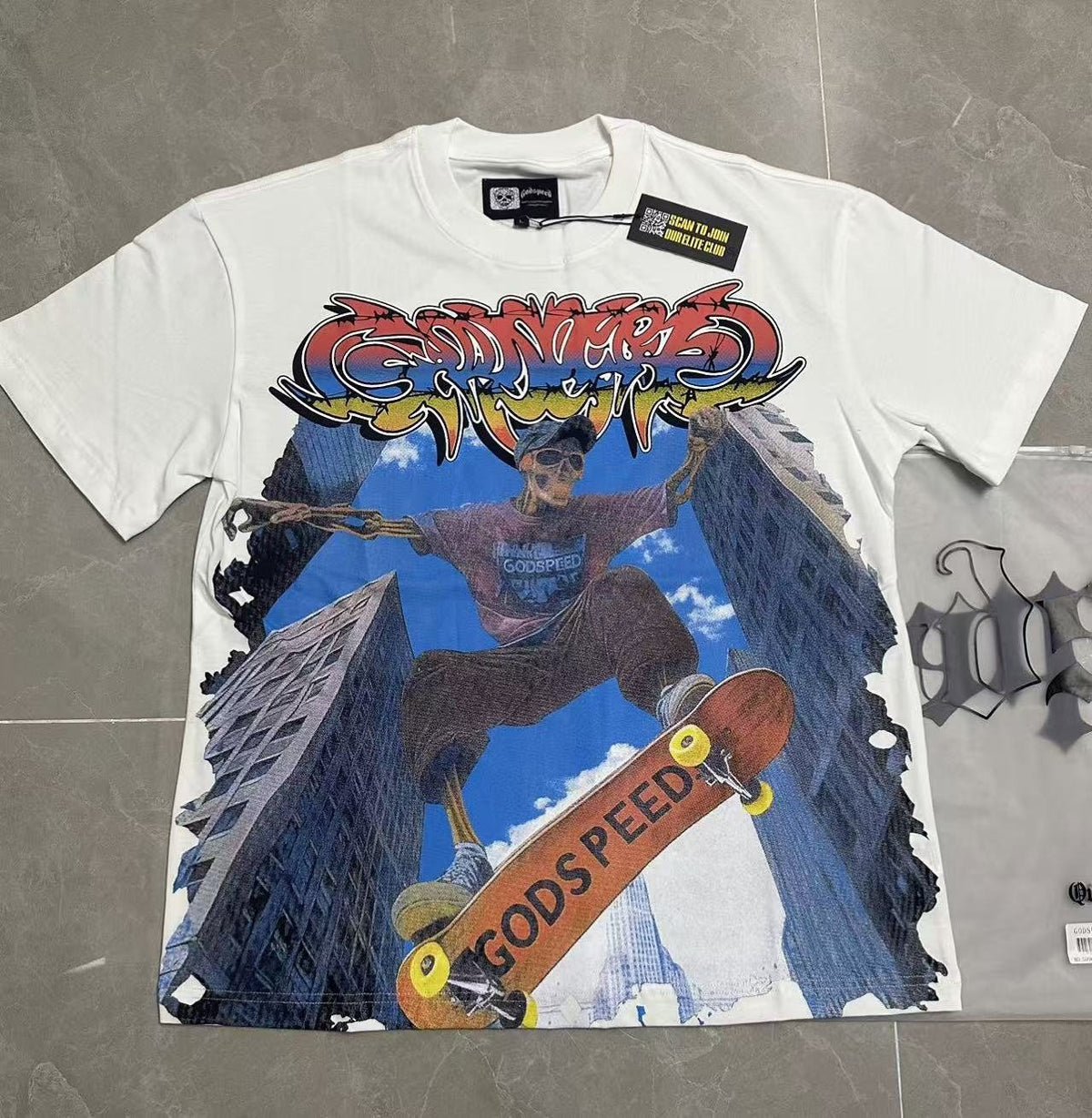 Godspeed Skateboard Graphic T-Shirt