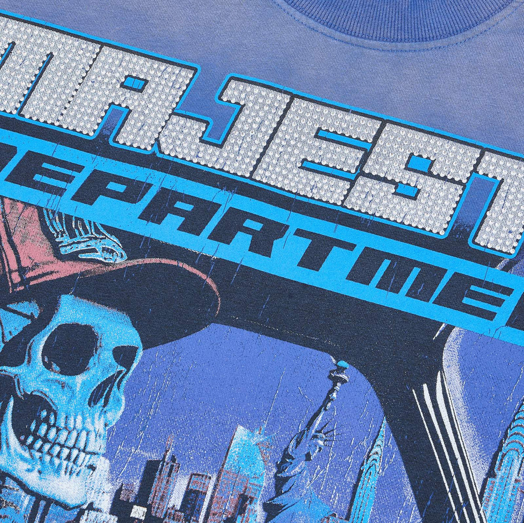 MAJESTIK Skeleton Driver Graphic T-Shirt