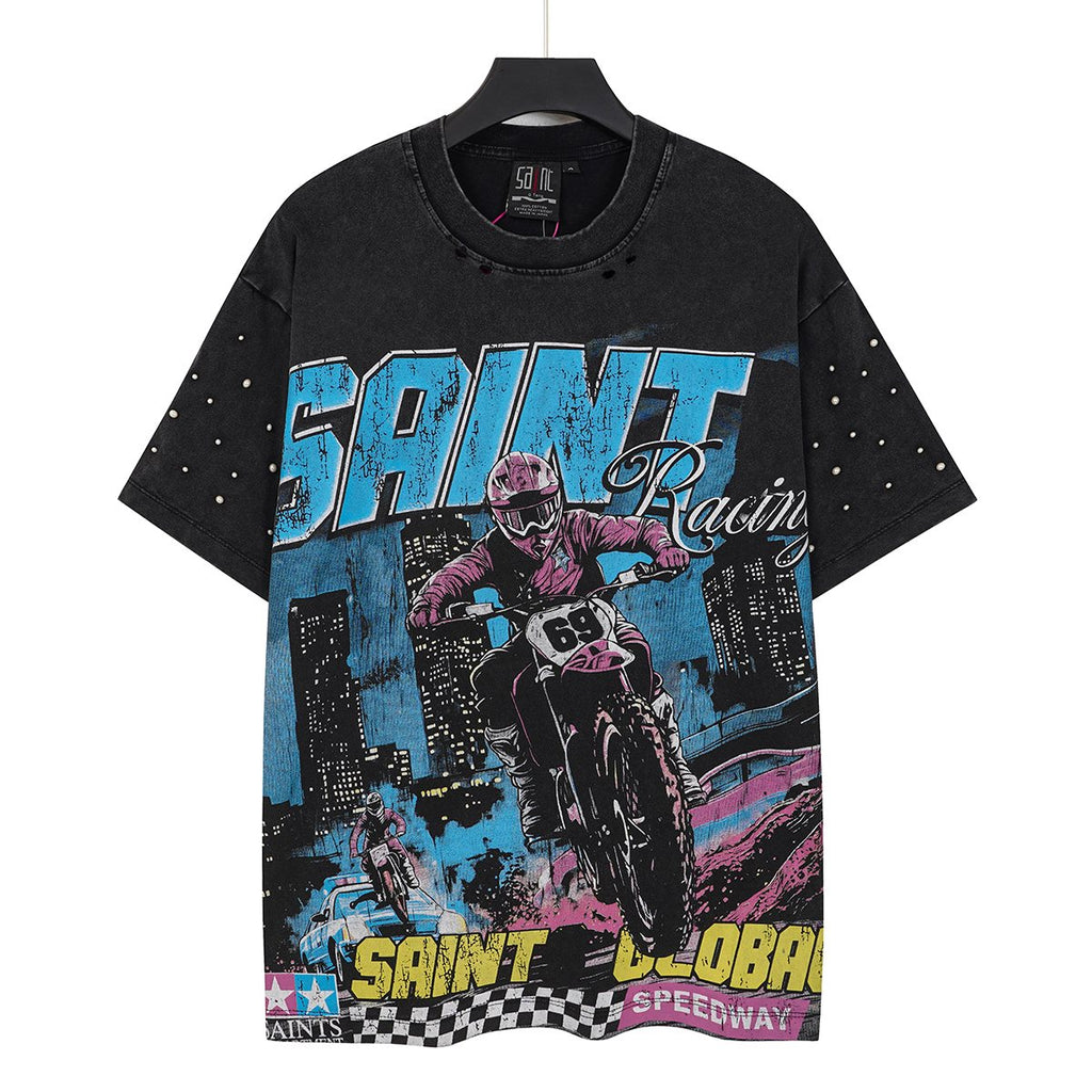 SAINT Racing Motorcycle Graphic T-Shirt