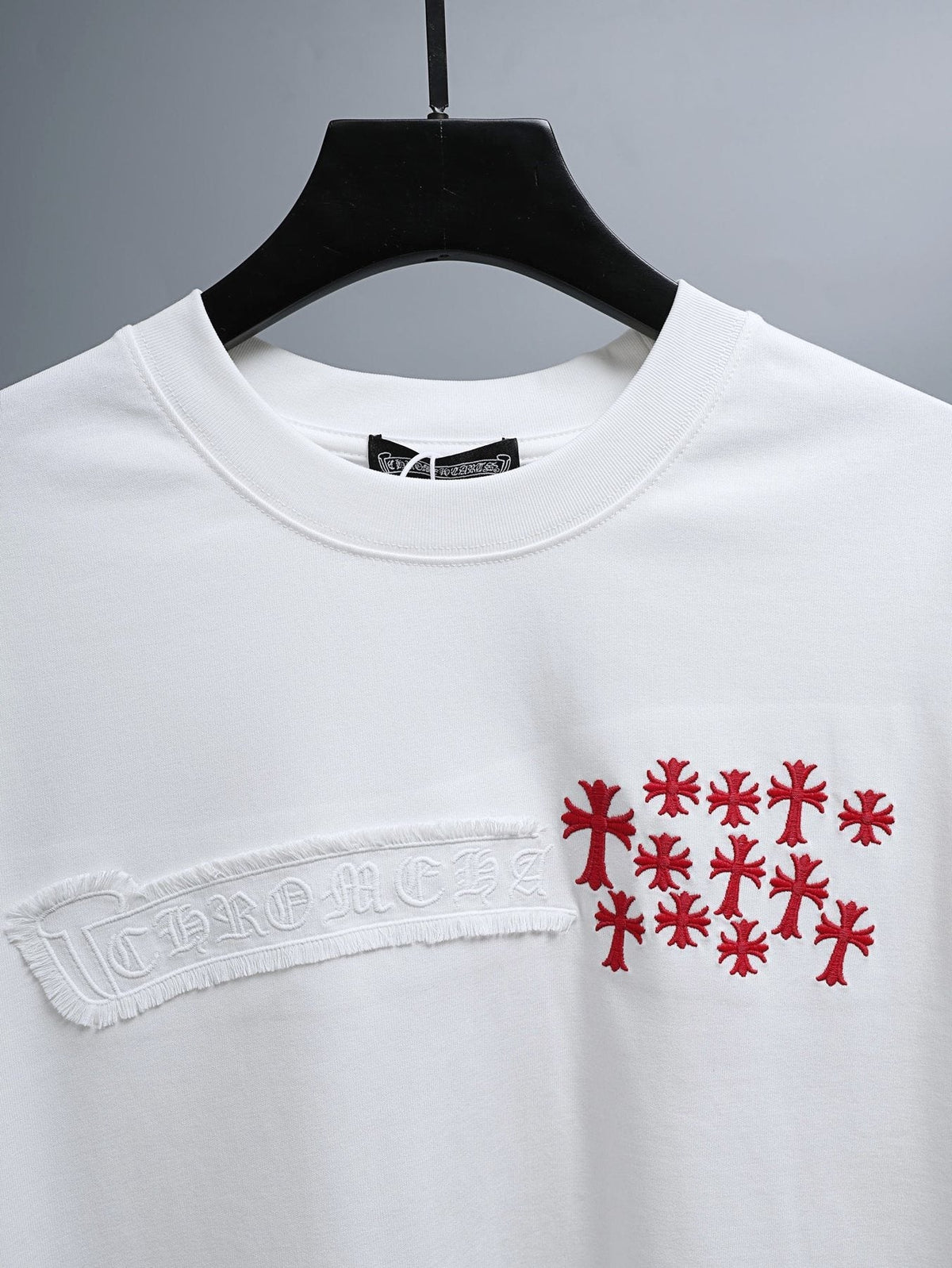 Chrome Hearts Red Cross Graphic Short-Sleeve T-Shirt