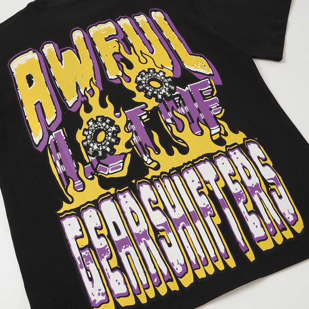 THAT'S A AWFUL LOT OF COUGH SYRUP Black Front & Back Graphic T-Shirt
