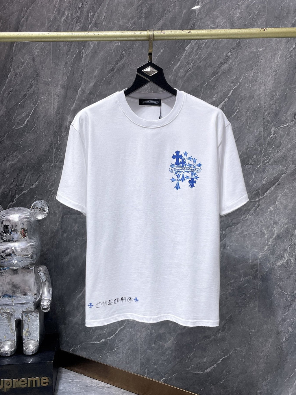 Chrome Hearts Cross Graffiti Graphic T-Shirt