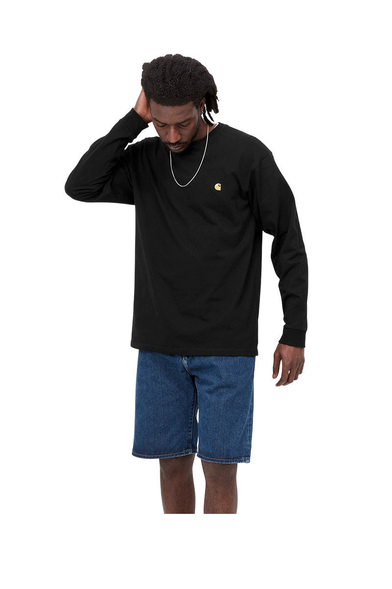CARHARTT WIP CHASE TEE L/S Black / Gold