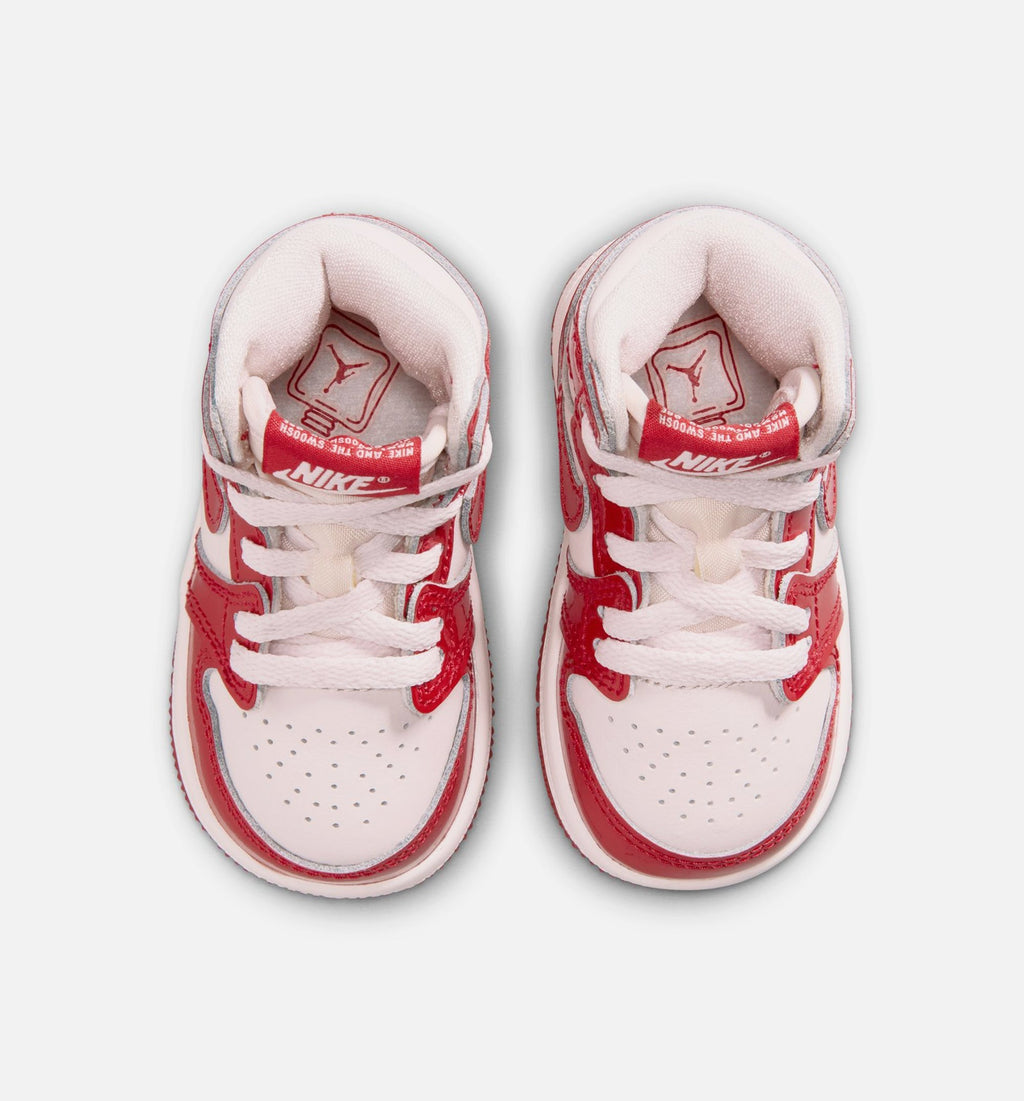 Air Jordan 1 Retro High OG Nails & Grails – Infant & Toddler Lifestyle Shoe | University Red/Metallic Silver