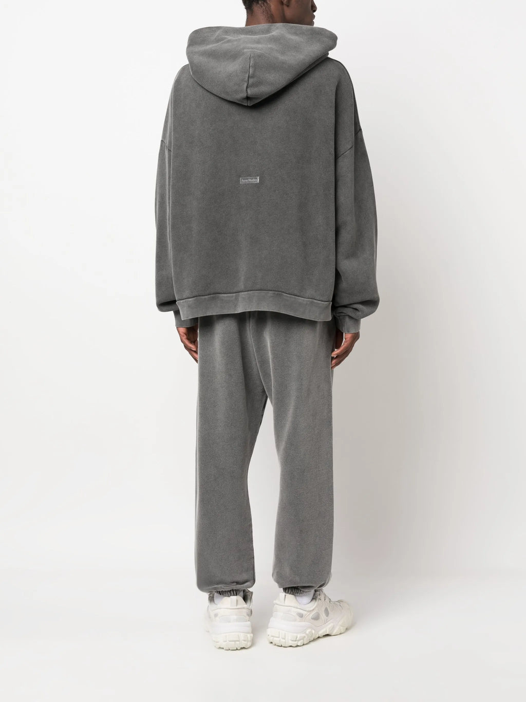 Acne Studios Logo Patch Hoodie in Faded Black