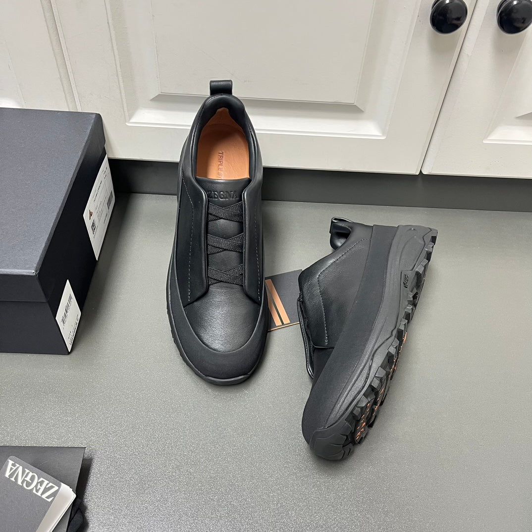 Zegna Triple Stitch™ Monte Suede Loafers – 2024 Collection