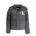 Calvin Klein Recycled Nylon Logo Puffer Jacket — Black