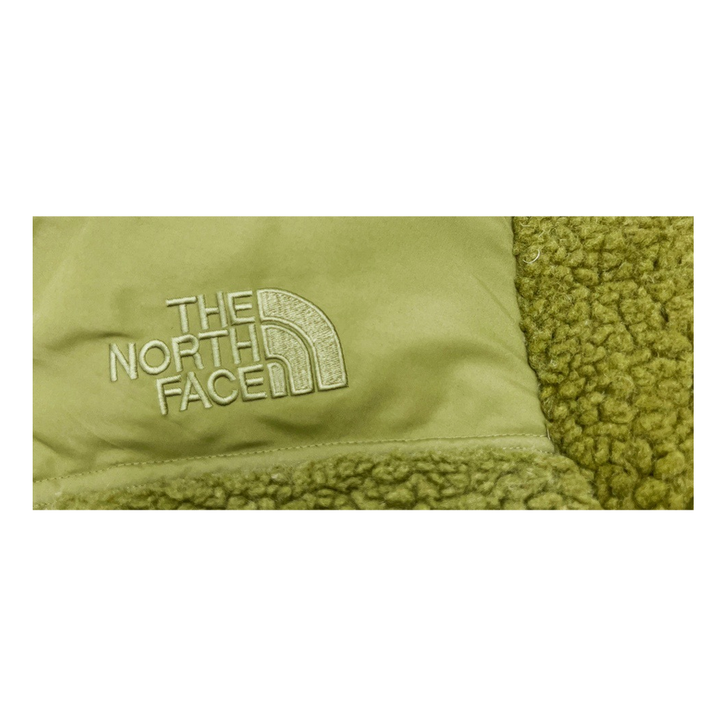 The North Face Fleece-Panel Stand-Collar Puffer Jacket – Olive | Textured Winter Layer