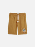 S&S Embroidered Linen-Blend Wide-Fit Bermuda Shorts